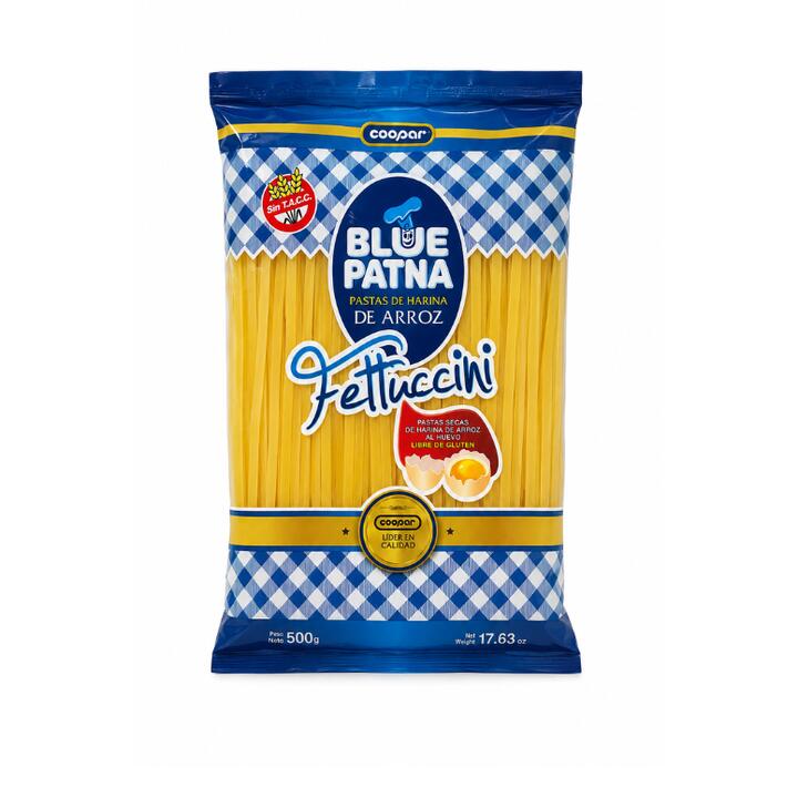 BLUE PATNA FETUCCINI PASTA DE HARINA DE ARROZ X 500 GR.