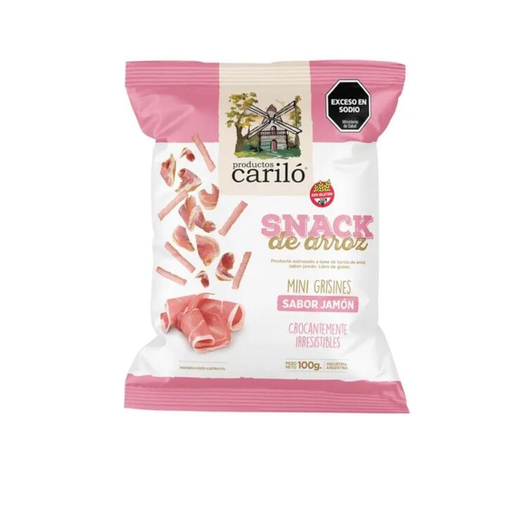 CARILO MINI GRISIN SABOR JAMON X 100 GR.