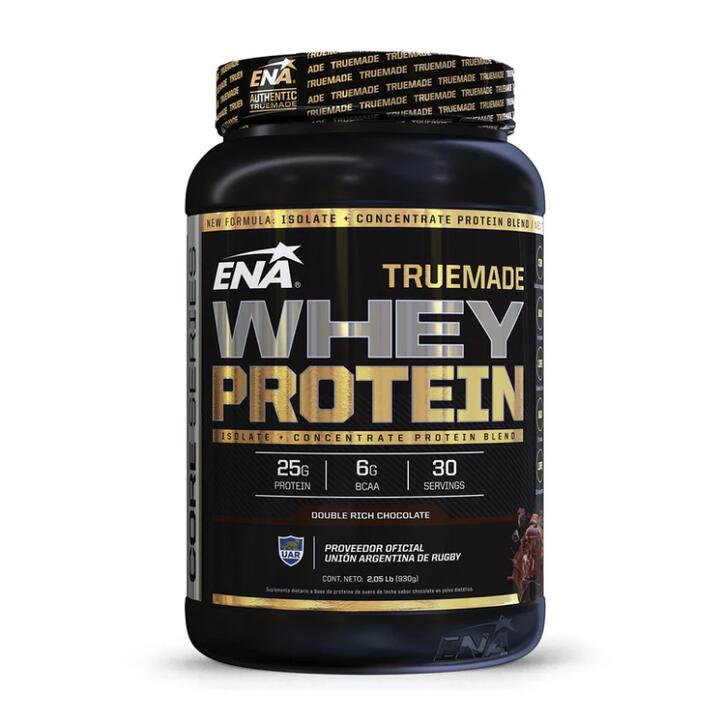 ENA WHEY PROTEIN TRUE MADE DOUBLE RICH CHOCOLATE ISOLATE + CONCENTRATE X 930 GR.