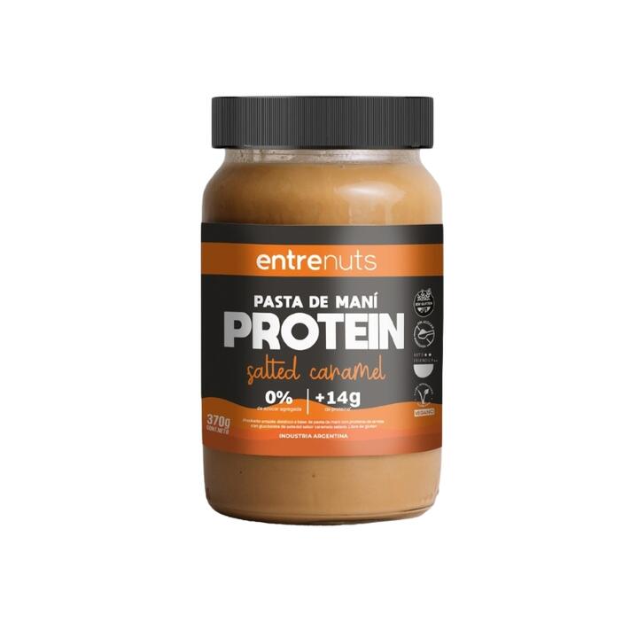 ENTRENUTS PASTA DE MANI PROTEIN SALTED CARAMEL X 370 GR.