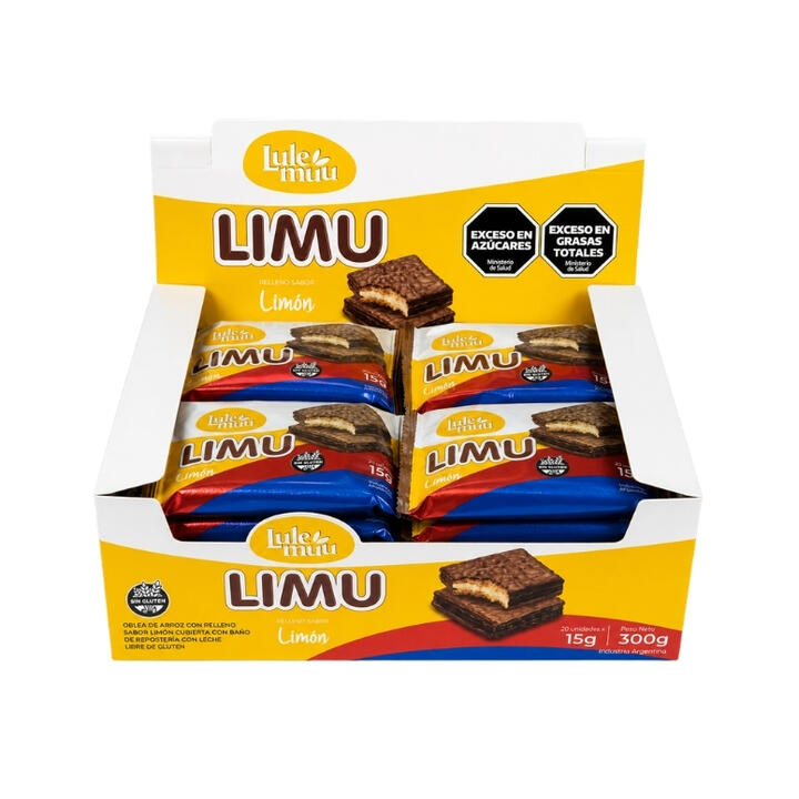 LULEMUU LIMU OBLEA RELLENA DE LIMON X 20 UNID.