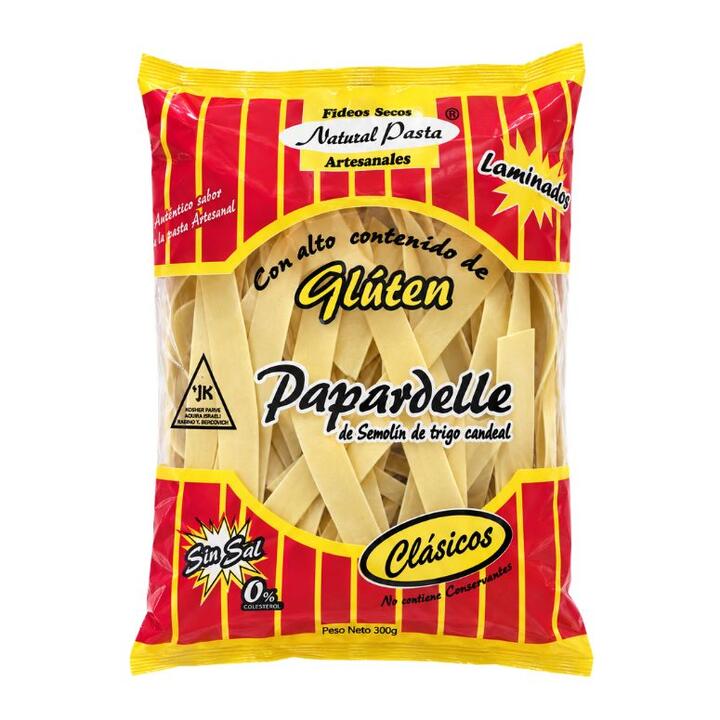 NATURAL PASTA FIDEOS PAPARDELLE CLASICO X 300 GR.