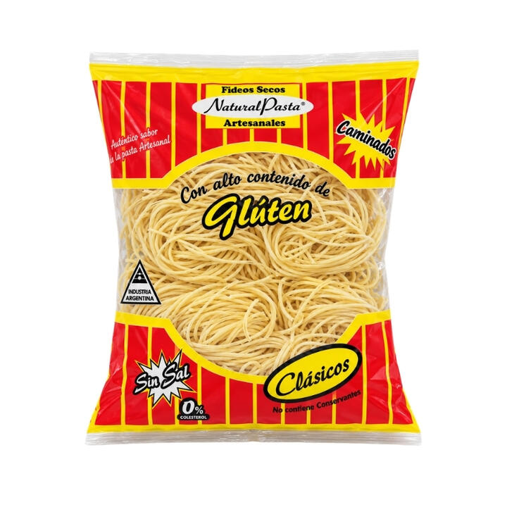 NATURAL PASTA FIDEOS ROSCA DE ANGEL CLASICOS X 300 GR.