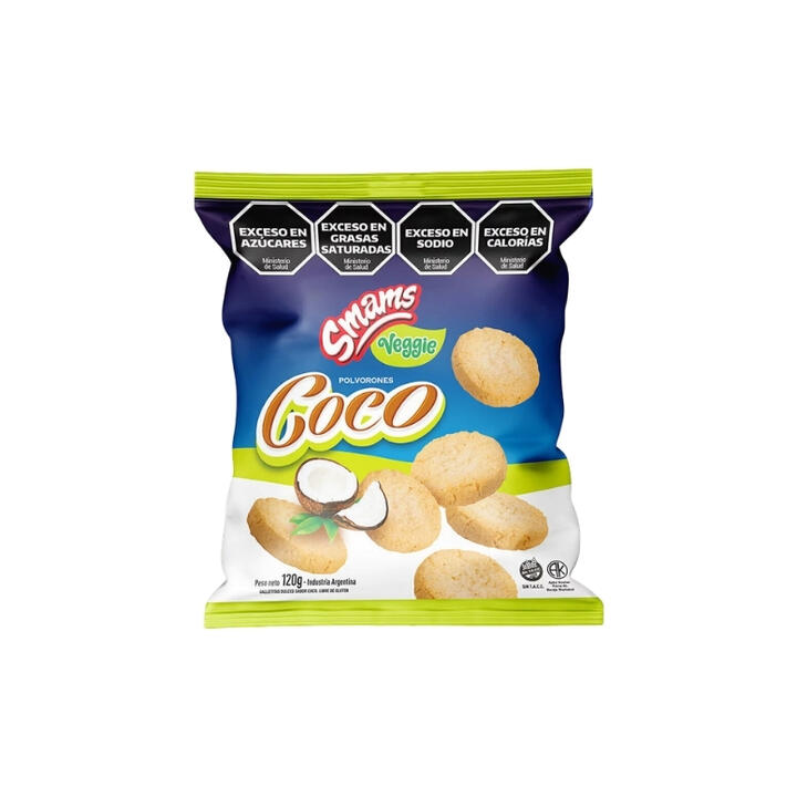 SMAMS POLVORON DE COCO VEGGIE X 120 GR.